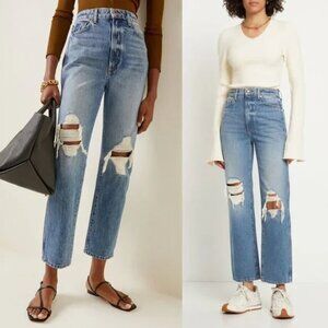 Khaite Abigail Distressed Jeans Size 26